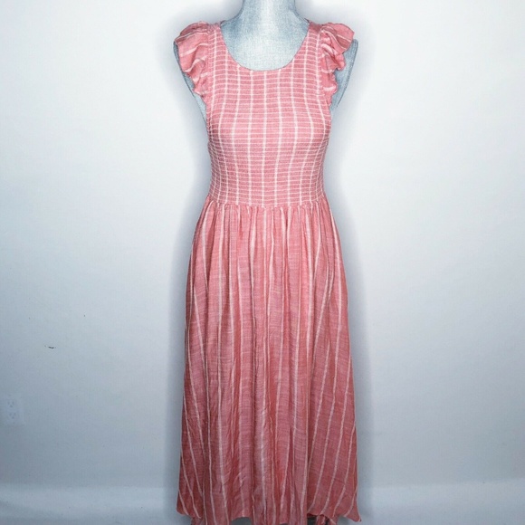 Free People Dresses & Skirts - Free People Dress Maxi Ruffle Sleeves (P68)